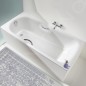Kaldewei Advantage - Baignoire Saniform Plus Star 330, 1400x700 mm, avec trous pour poignées, antidérapante sur toute la
