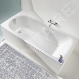 Kaldewei Advantage - Baignoire rectangulaire Saniform Plus 367, 1600x750 mm, antidérapante, blanche 113830000001