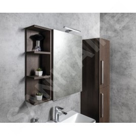 Sapho Riwa - Armoire miroir avec éclairage LED, 504x701x172 mm, blanc brillant RIW050-0030