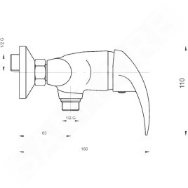 Novaservis Titania Lux - Robinetterie de douche, chrome 91060/1,0