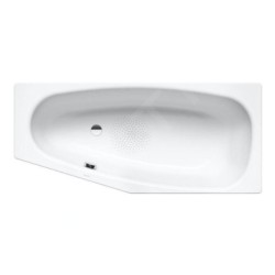 Kaldewei Advantage - Baignoire asymétrique Mini gauche 832, 1570x750/500 mm, antislip, Pearl Effet, blanc 224830003001