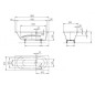 Kaldewei Ambiente - Baignoire Vaio Set 946, 1800x800 mm, antidérapante, blanche 234630000001