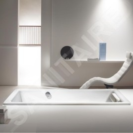 Kaldewei Ambiente - Baignoire Puro 684, 1600x700 mm, effet perl, antidérapant, blanc 258430003001