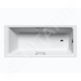 Kaldewei Ambiente - Baignoire Puro Star 689, 1700x700 mm, avec trous pour poignées, antidérapante, blanche 258930000001