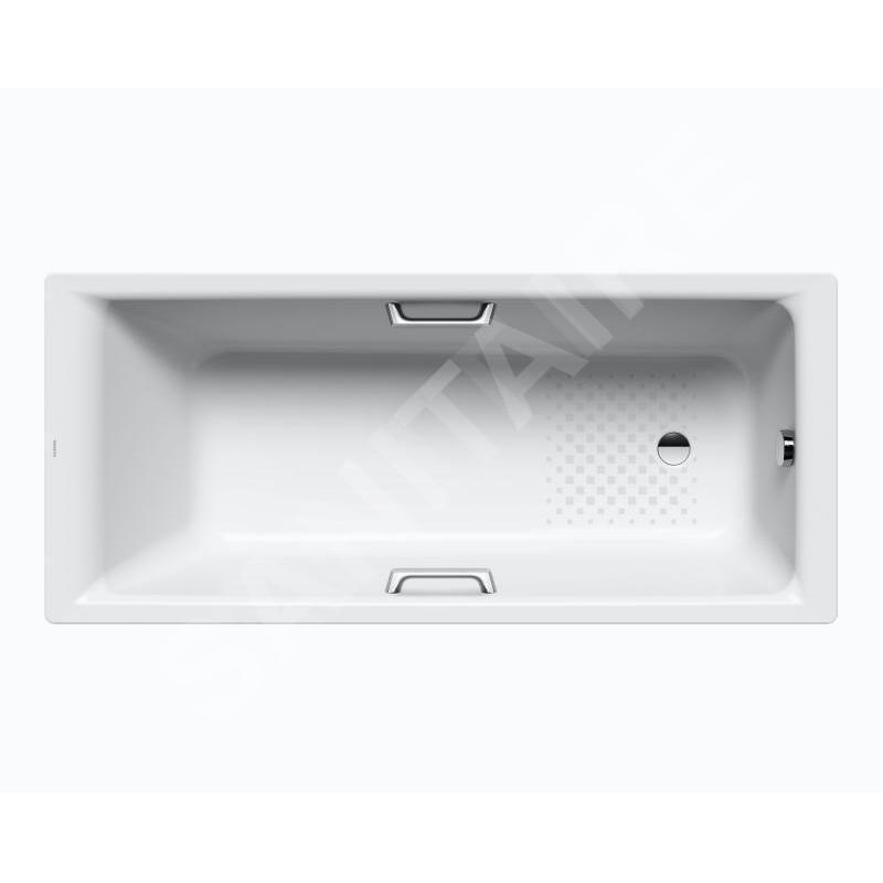 Kaldewei Ambiente - Baignoire Puro Star 689, 1700x700 mm, avec trous pour poignées, antidérapante, blanche 258930000001
