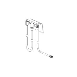 Kaldewei Accessoires - Tuyau de douche 8890, fixé au bord extérieur de la baignoire 689720210999
