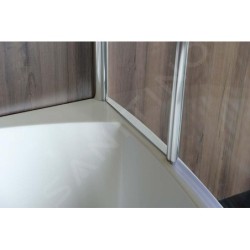 Polysan Tarus - Paroi de baignoire 960 x 1400 mm, verre clair BS-96
