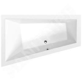 Polysan Baignoires - Baignoire asymétrique TRIANGL L, 1800 x 1200 x 500 mm, gauche, blanc 19611