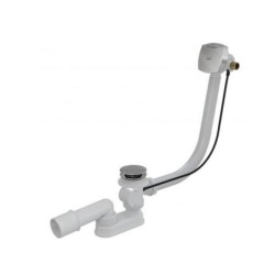 Alcadrain Garnitures de vidage - Kit vidange et trop-plein de baignoire avec remplissage, longueur 1000 mm, métal A564KM1-100
