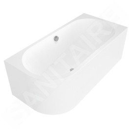 Polysan Monolith - Baignoire asymétrique Astra R 1600x750x600 mm, droite, blanc 34611M