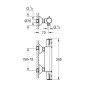 Grohe Grohtherm 800 - Mitigeur thermostatique de douche, chrome 34558000