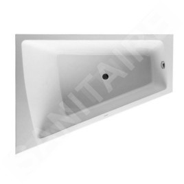 Duravit Paiova - Baignoire asymétrique, 1700x1300 mm, avec panneau, gauche, blanc 700266000000000