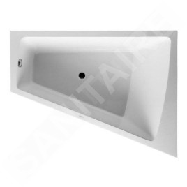 Duravit Paiova - Baignoire asymétrique, 1800x1400 mm, avec panneau, droite, blanc 700269000000000