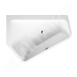 Duravit Paiova 5 - Baignoire asymétrique, 1770x1300 mm, gauche, blanc 700390000000000