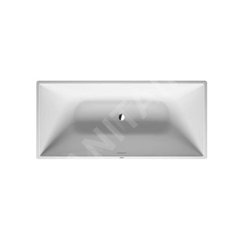 Duravit DuraSquare - Baignoire îlot, 1850x850 mm, DuraSolid, ClickClack, blanc 700430000000000