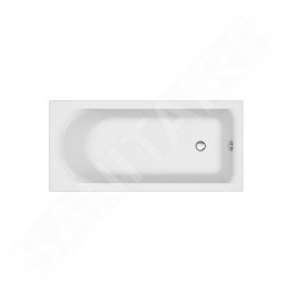 Cersanit City - Baignoire 160 x 75 cm, pieds inclus, blanc S301-335