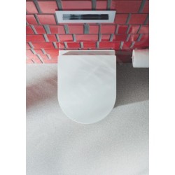 Duravit ME by Starck - WC suspendu, Rimless, avec WonderGliss, blanc alpin 25300900001