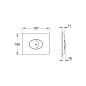 Grohe Skate Air - Plaque de déclenchement, chrome 38506000