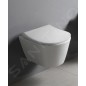 Sapho Slim - Abattant de toilette Soft Close, blanc/chrome 100787