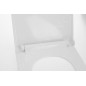 Sapho Slim - Abattant de toilette Soft Close, blanc/chrome 100787