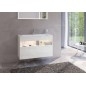 Keuco Stageline - Meuble sous lavabo, 1000x625x490 mm, avec éclairage et USB, blanc 32872300100