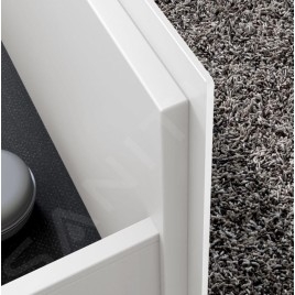Keuco Stageline - Meuble sous lavabo, 650x550x490 mm, avec découpe pour lavabo, avec éclairage et USB, blanc 32853300100