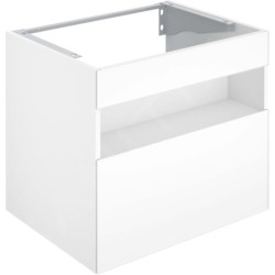 Keuco Stageline - Meuble sous lavabo, 650x625x490 mm, avec éclairage et USB, blanc 32852300100