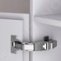 Keuco Stageline - Armoire haute, 400x1800x360 mm, 2 portes, charnières à gauche, blanc 32831300001