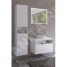 Keuco Stageline - Armoire haute, 400x1800x360 mm, 2 portes, charnières à gauche, blanc 32831300001