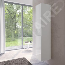 Keuco Stageline - Armoire haute, 400x1800x360 mm, 2 portes, charnières à gauche, blanc 32831300001