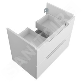 Bruckner Neon - Meuble lavabo, 565x453x348 mm, 2 tiroirs, blanc 500.113.0