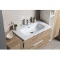 Sapho Cirasa - Meuble-lavabo, 80x52x46 cm, 2 tiroirs, blanc CR801-3030