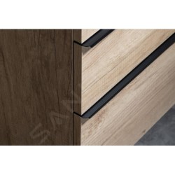 Sapho Sitia - Meuble-lavabo 70x46x44 cm, 2 tiroirs, chêne Alabama SI050-2222