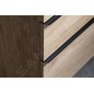 Sapho Sitia - Meuble-lavabo 70x56x44 cm, 2 tiroirs, chêne Alabama SI060-2222