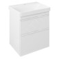 Sapho Sitia - Meuble-lavabo, 70x56x44 cm, 2 tiroirs, blanc mat SI060-3131