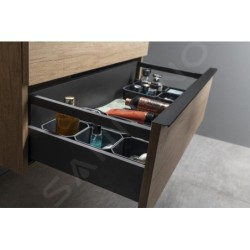 Sapho Sitia - Meuble-lavabo, 70x56x44 cm, 2 tiroirs, blanc mat SI060-3131