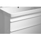 Sapho Sitia - Meuble lavabo 116x50x44 cm, 4 tiroirs, chêne argenté SI120-1111