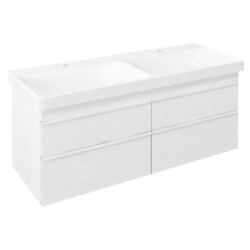 Sapho Sitia - Meuble-lavabo, 116x50x44 cm, 4 tiroirs, blanc mat SI120-3131