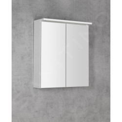 Aqualine Accessoires - Armoire de toilette avec éclairage LED, 60x70x22 cm, blanc WGL60S