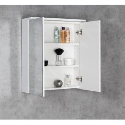 Aqualine Accessoires - Armoire de toilette avec éclairage LED, 60x70x22 cm, blanc WGL60S