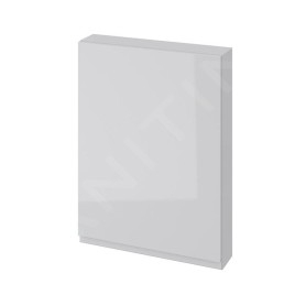 Cersanit Moduo - Armoire 80x59x14 cm, 1 porte, charnières G/D, gris S590-015-DSM