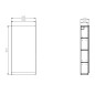 Cersanit Moduo - Armoire 80x40x14 cm, 1 porte, charnières G/D, anthracite S590-082