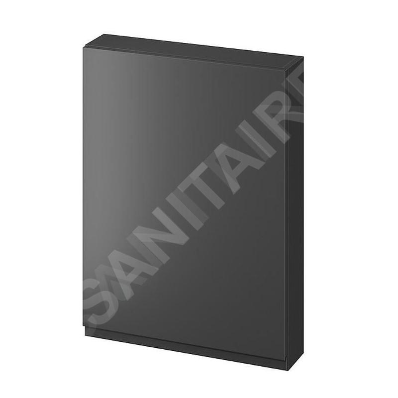 Cersanit Moduo - Armoire 80x59x14 cm, 1 porte, charnières G/D, anthracite S590-083