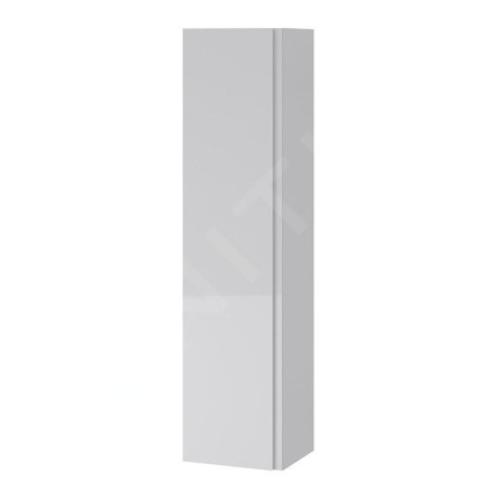 Cersanit Moduo - Armoire haute, 160x40x34 cm, 1 porte, charnières G/D, miroir intérieur, gris S929-019