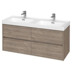 Cersanit Crea - Meuble-lavabo, 53x119x45 cm, 4 tiroirs, chêne S931-003