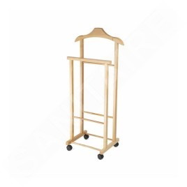 Compactor Organisation de penderie - Portemanteau 97x33x29 cm, avec roulettes, bois clair RAN7876