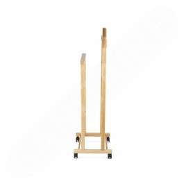 Compactor Organisation de penderie - Portemanteau 97x33x29 cm, avec roulettes, bois clair RAN7876