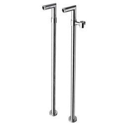 Sapho Reitano Rubinetteria Airtech - Raccordement pour installation du mitigeur au sol, 2 pièces, chrome 9881