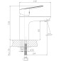 Aqualine Lotta - Mitigeur de lavabo, chrome LT602