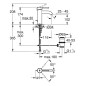 Grohe Essence - Mitigeur de lavabo avec garniture de vidage, Cool Sunrise brossé 23589GN1